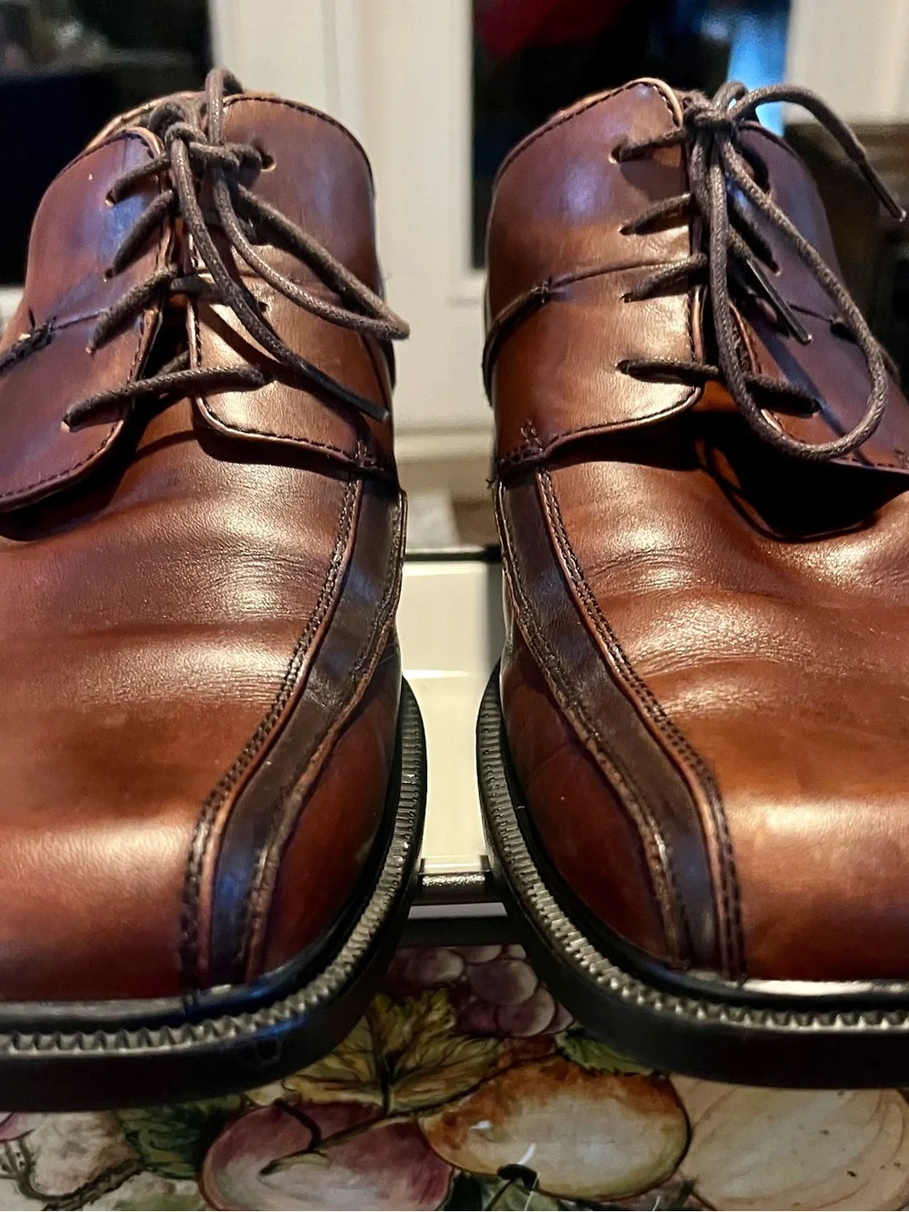 Clarks lace toe