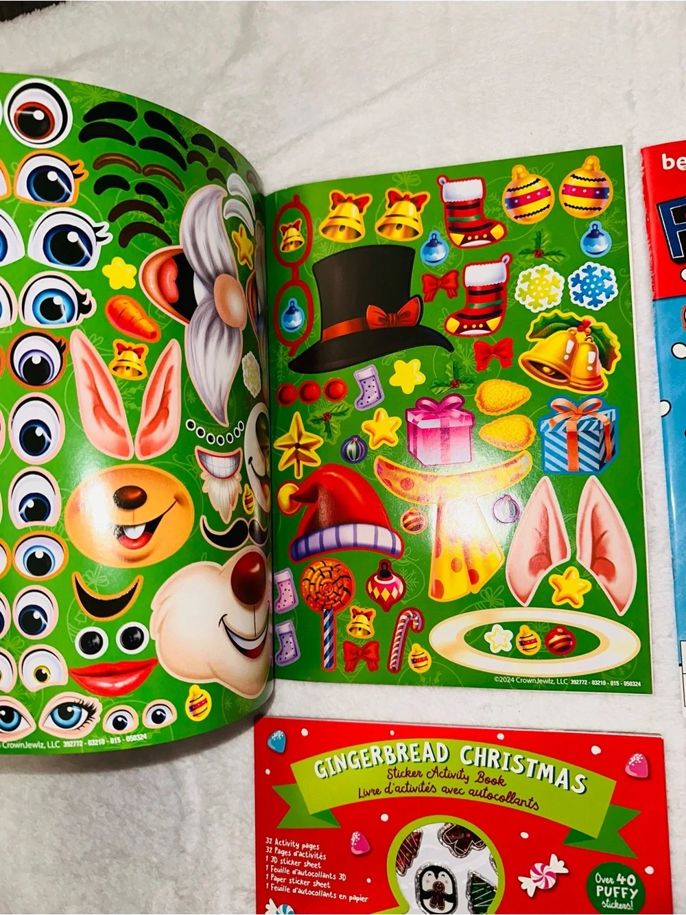 New 4 Piece Holiday Children Activity Book Bundle