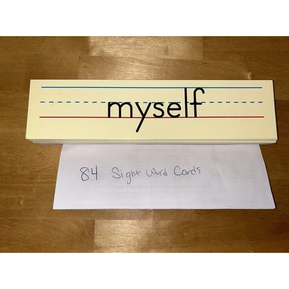 Sight Word Cards 84 In Total