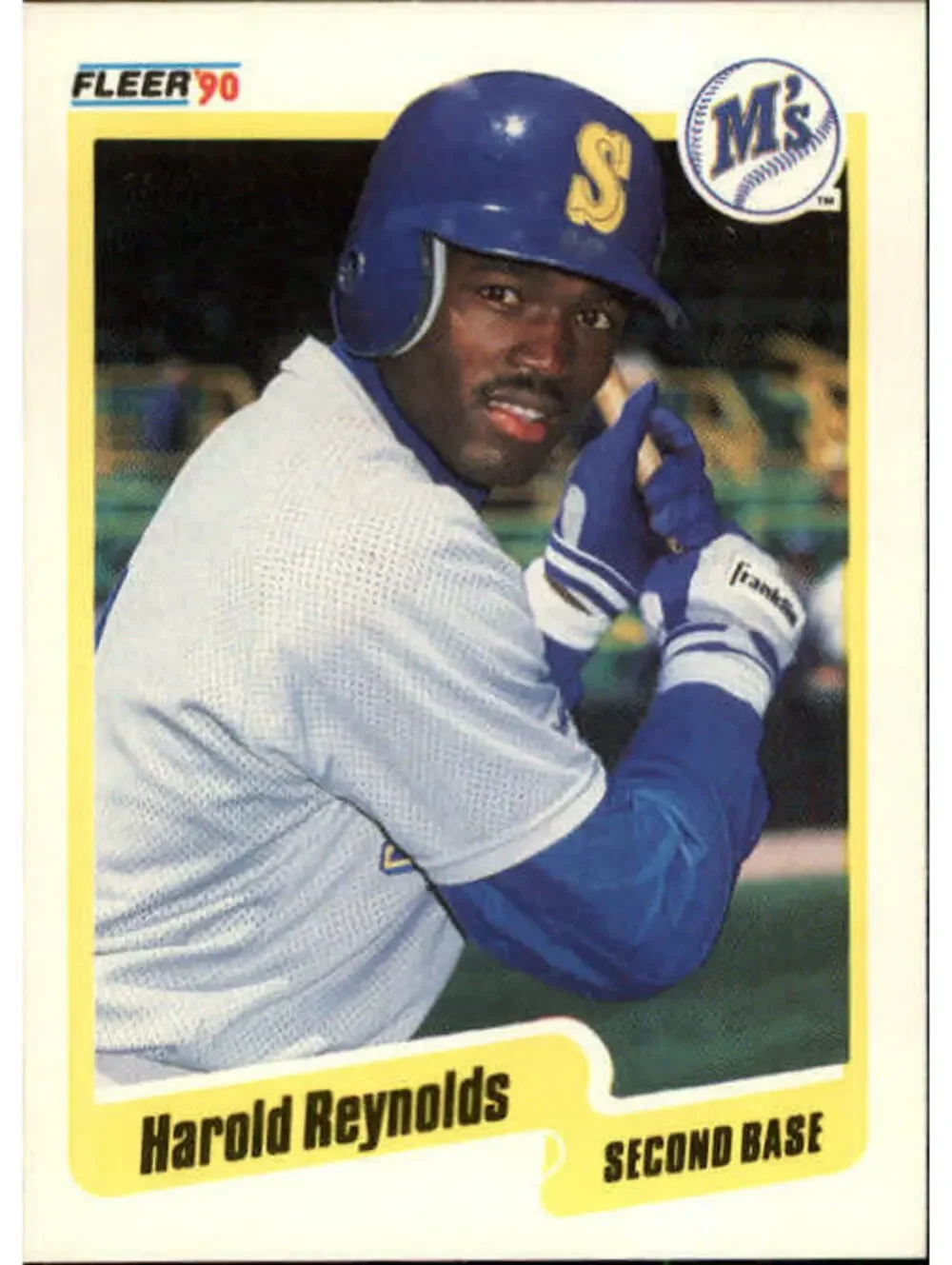 1990 Harold Reynolds Fleer Baseball Card #524