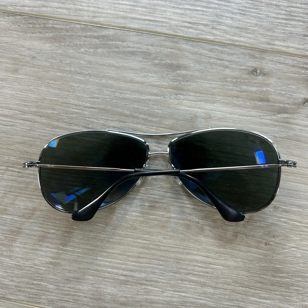 Ray-Ban RB3293 004/9A Polarized Aviator Sunglasses Silver Metal **Frames Only**