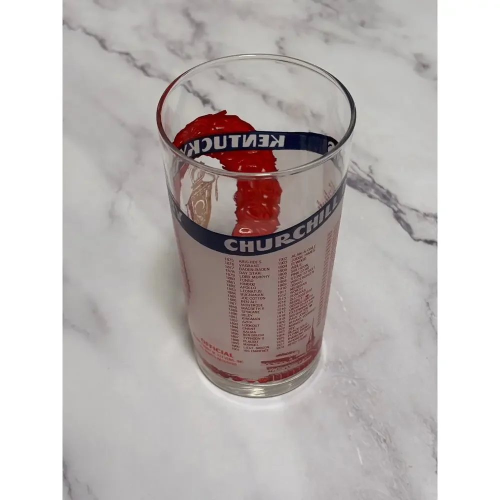 1982 Kentucky Derby Official 108 Churchill Downs Vintage Julep Glass Louisville