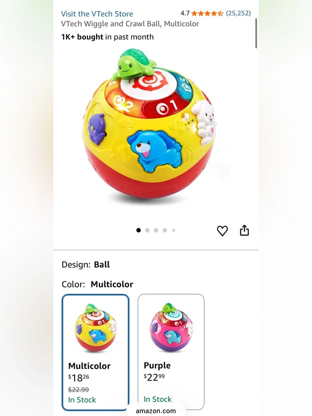 VTech Move & Crawl Ball