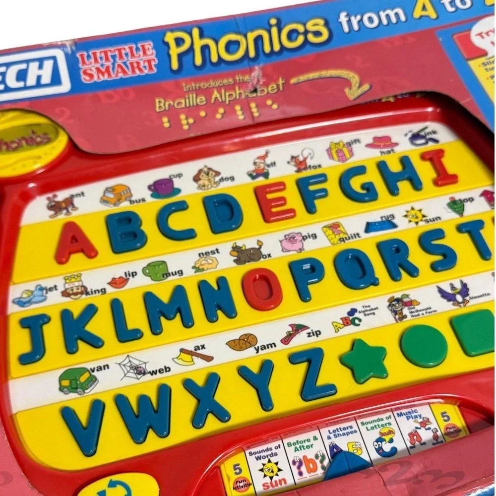 Vintage NIB Vtech Little Smart Phonics from 4 to Z Alphabet Learning Toy Braille
