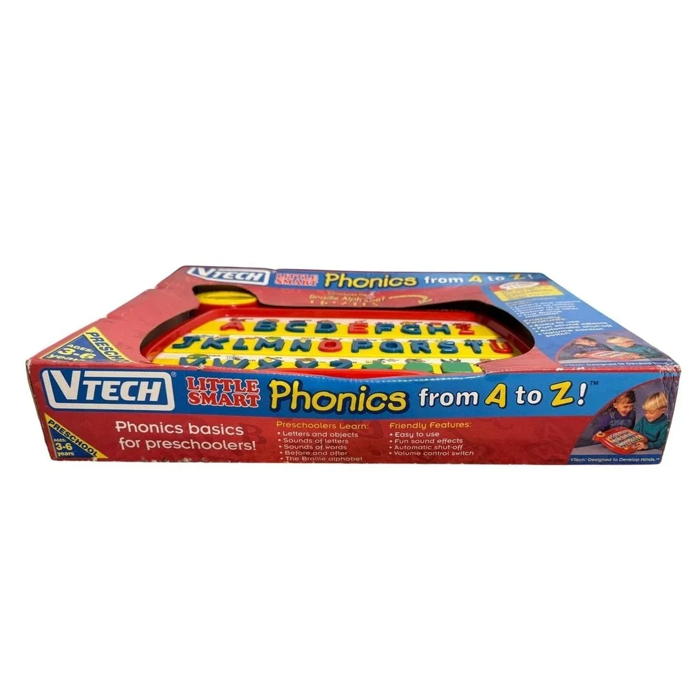 Vintage NIB Vtech Little Smart Phonics from 4 to Z Alphabet Learning Toy Braille