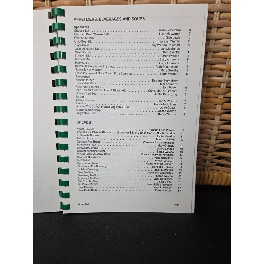 Flora‎ Macdonald Highland Games, Inc.  Cookbook Red Springs NC 1992