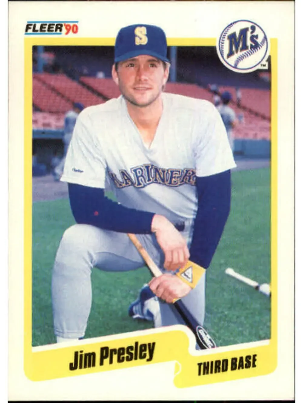 1990 Jim Presley Fleer Baseball Card #522