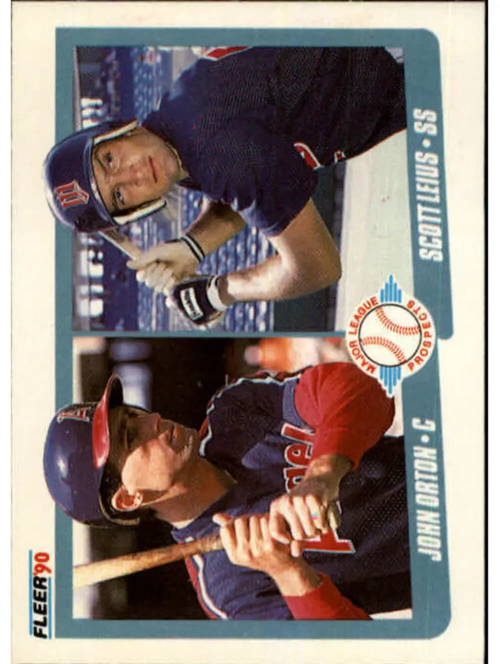 1990 John Orton / Scott Leius Fleer Baseball Card #647