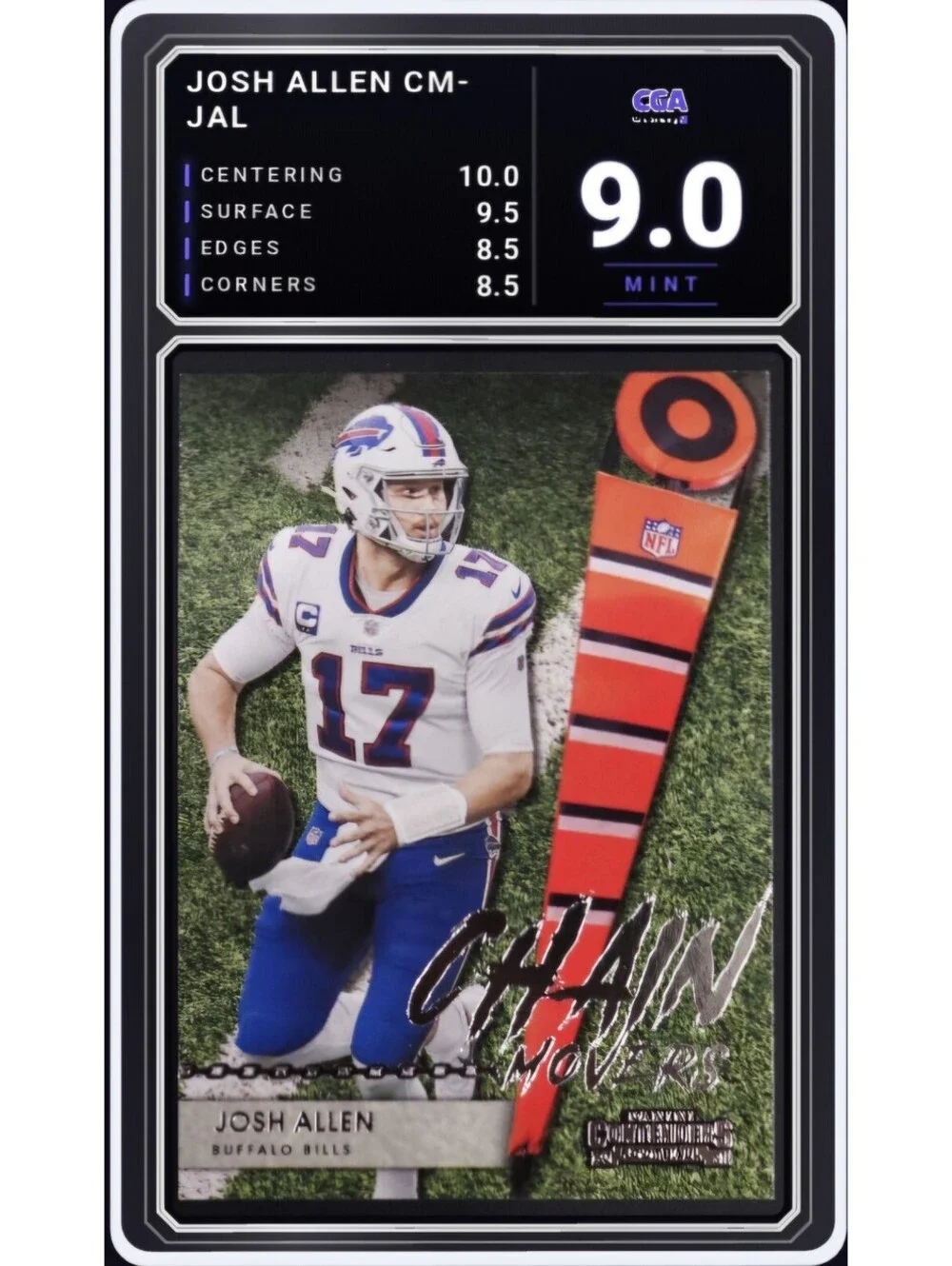 2021 Contenders Chain Movers #CM-JAL Josh Allen Bills - CGA 9.0 Digital Grade