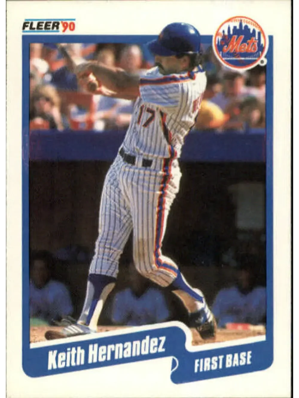 1990 Keith Hernandez Fleer Baseball Card #205
