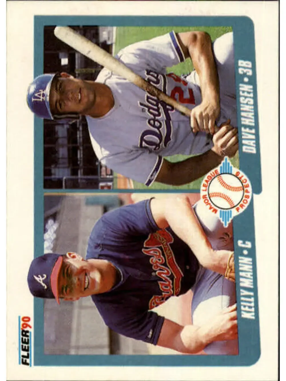 1990 Kelly Mann / Dave Hansen Fleer Baseball Card #642