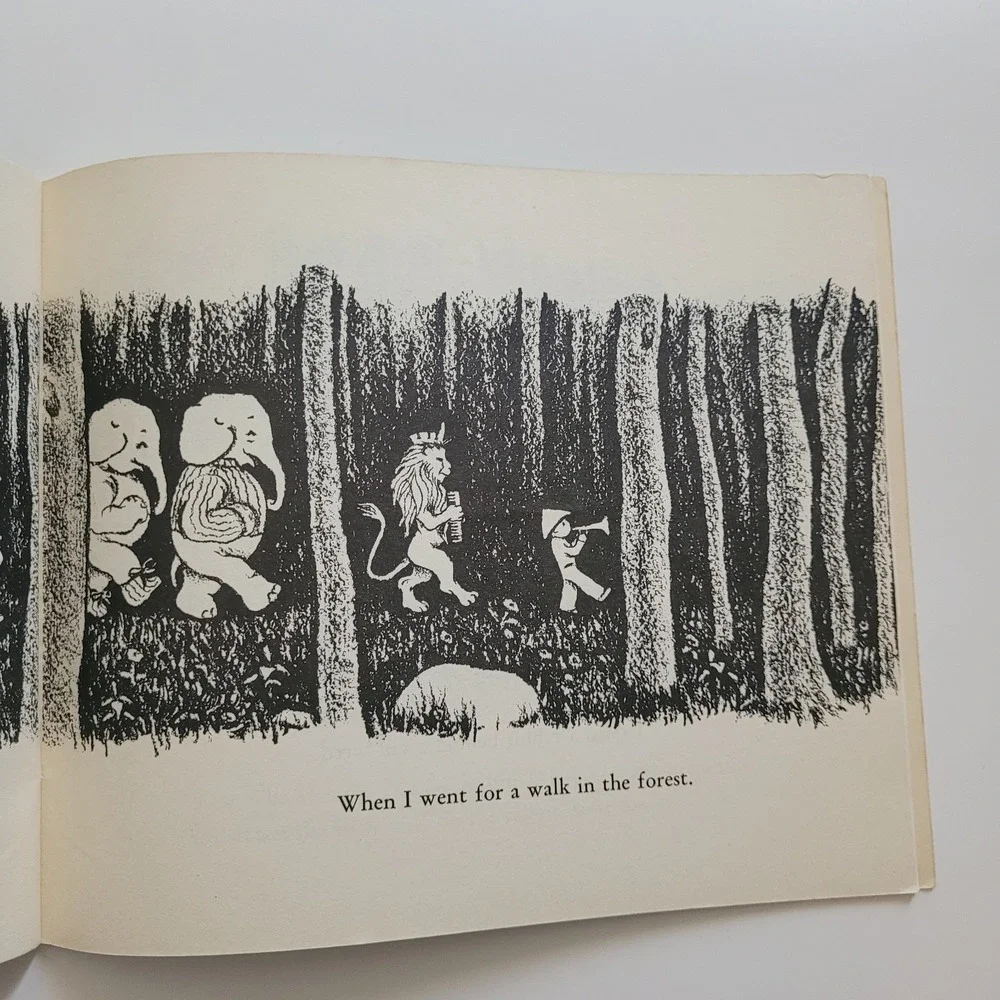 Vintage 80s IN THE FOREST Marie Hall Ets illustrated 1989 Scholastic USA Printed