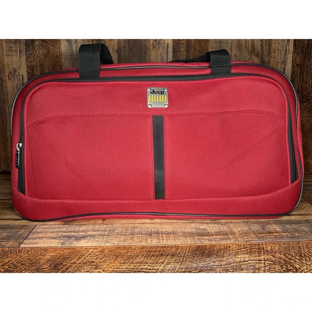 Jeep Duffle Bag Red Luggage Travel Carry Bag  22