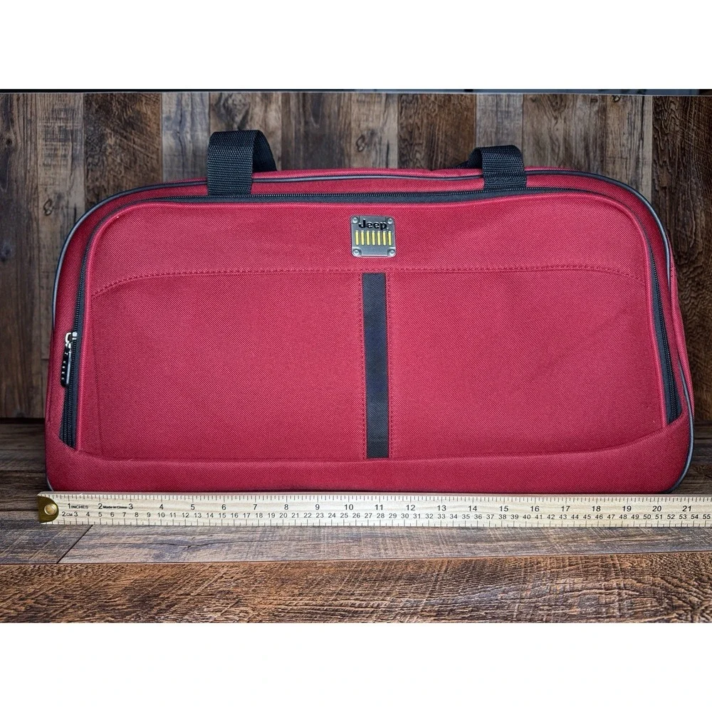 Jeep red duffel