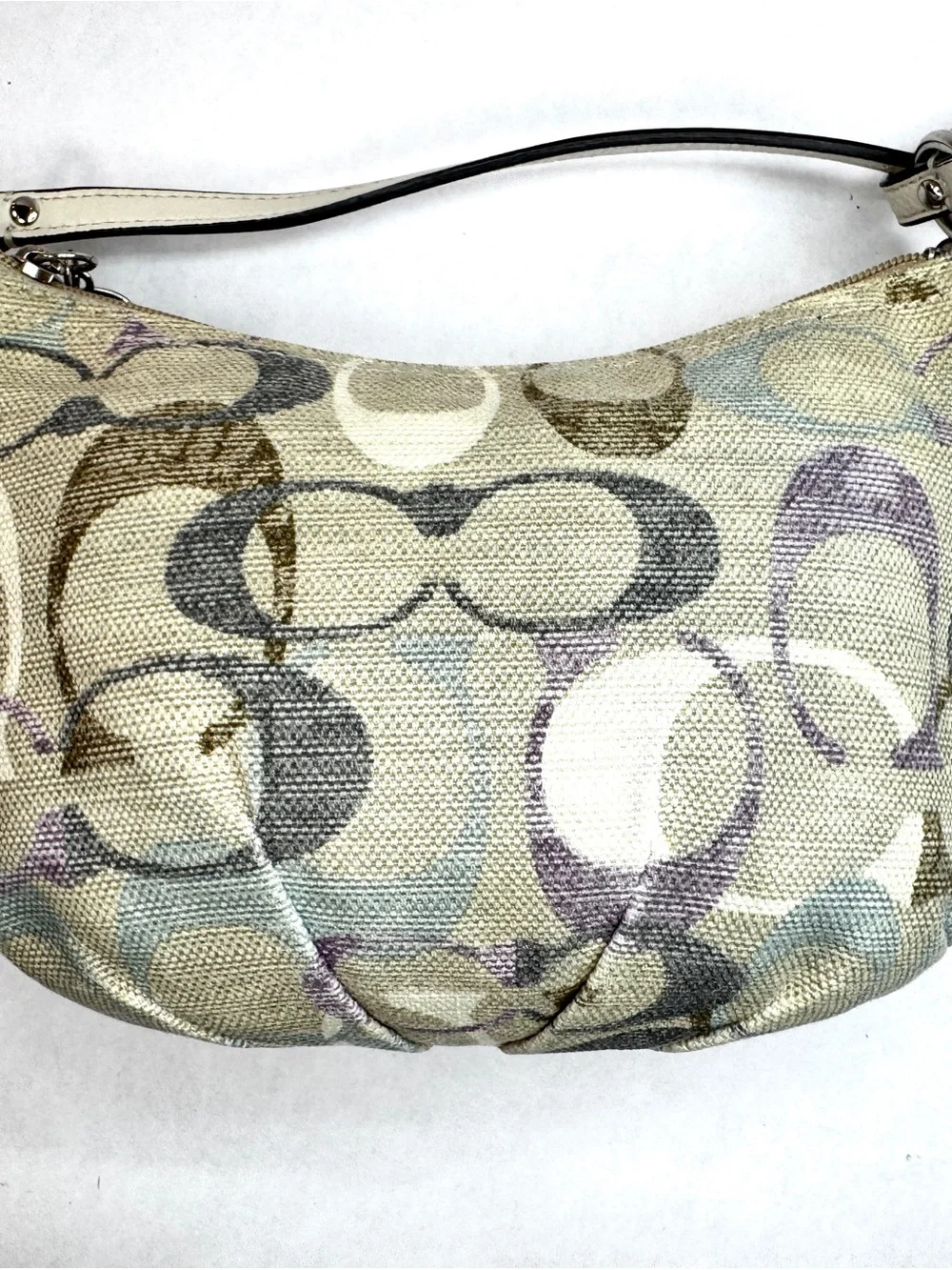 Coach Multicolor Signature Scribble Canvas Swingpack Shoulder Bag