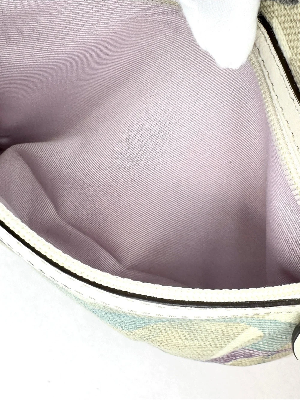 Coach Multicolor Signature Scribble Canvas Swingpack Shoulder Bag