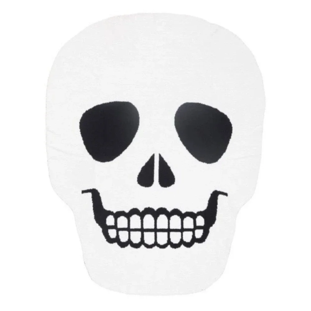 Skull Shaped Throw * Cupcakes And Cashmere * Skeleton Blanket * 50x60