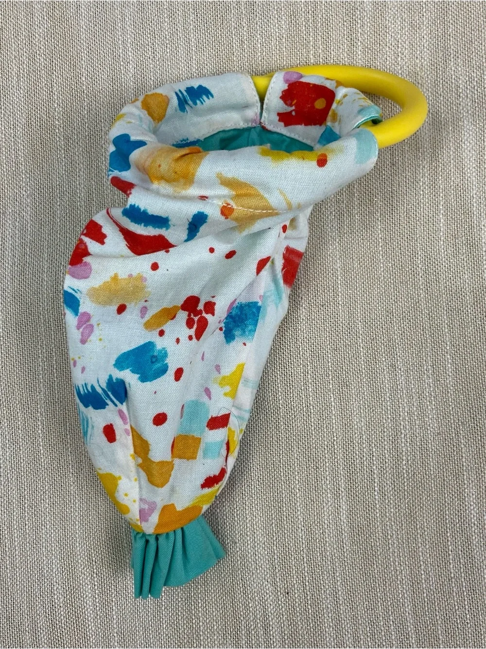 Lovevery Bundle Wooden Book Sensory Pouch Squeaker Link & Crinkle Bag