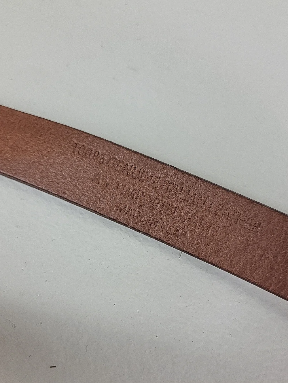 Madewell Classic Tan Leather Belt with Brass Buckle. Size M/L