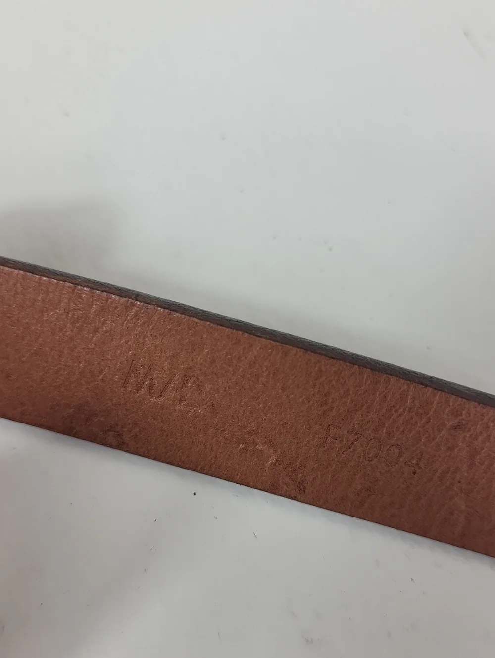 Madewell Classic Tan Leather Belt with Brass Buckle. Size M/L