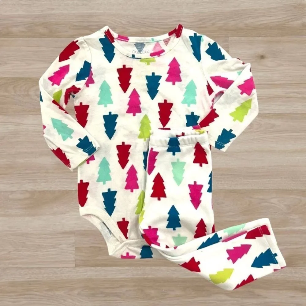 Okie Dokie Christmas Tree Matching Set 18 Months