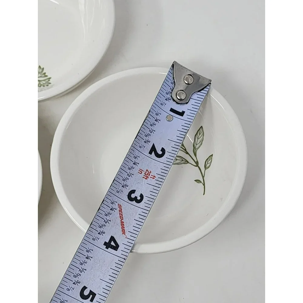 Harry & David‎ Ceramic Dipping Bowls 3-Piece Set Herb Pattern