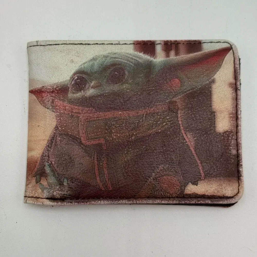 Star Wars The Child Mandalorian Wallet Buckle-Down Bifold Grogu Design‎