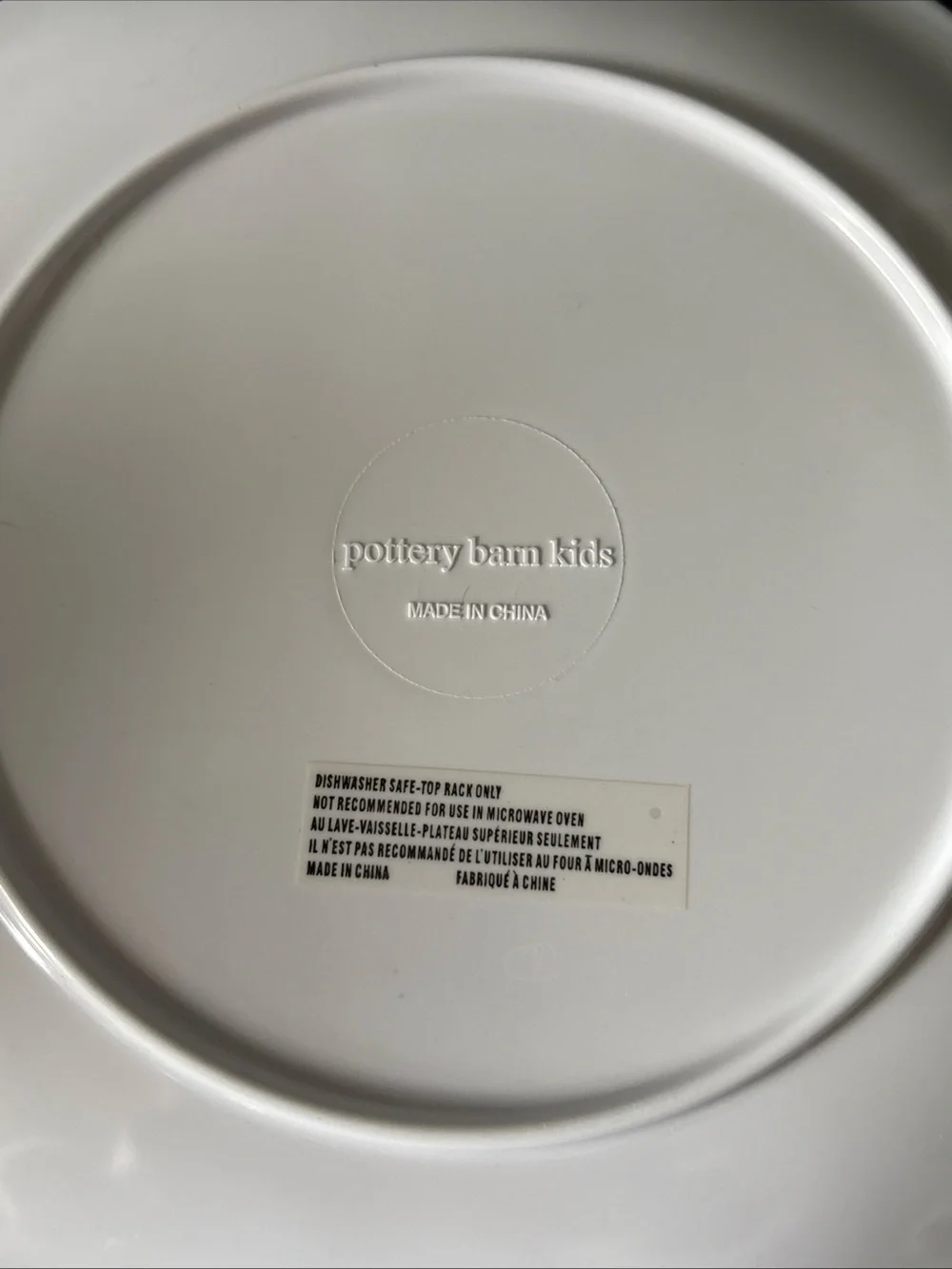 Pottery Barn Kids barn melamine logo