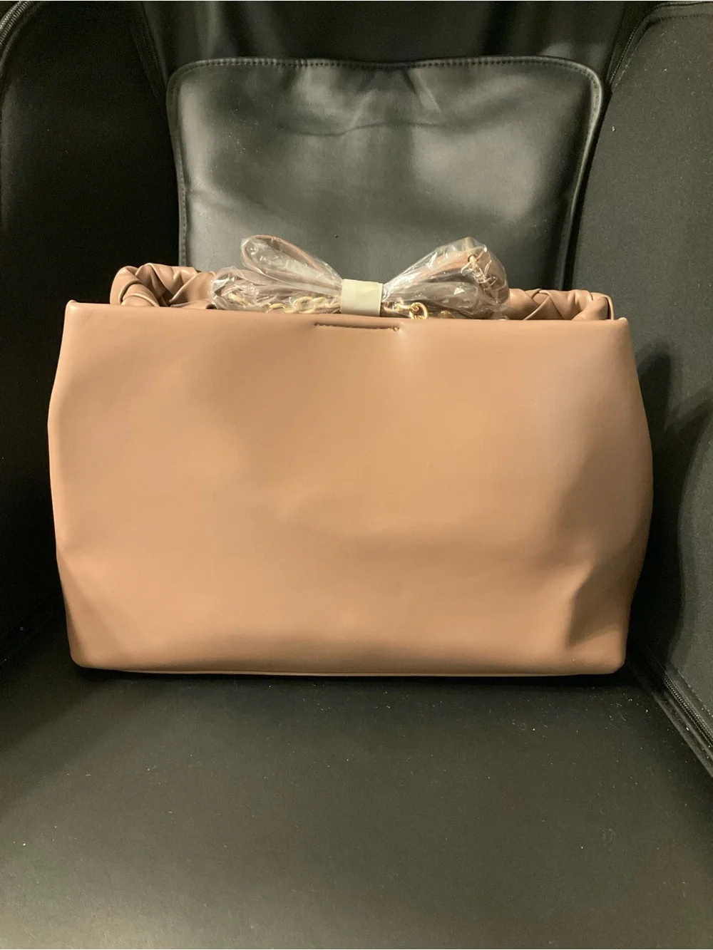 bebe woven satchel