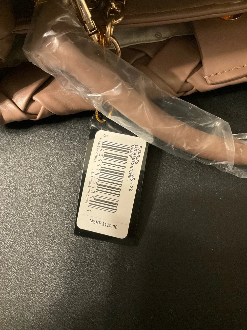 bebe woven satchel