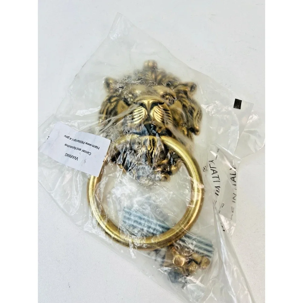 Brass Lion Door Knocker Handle Pull Home Decor‎