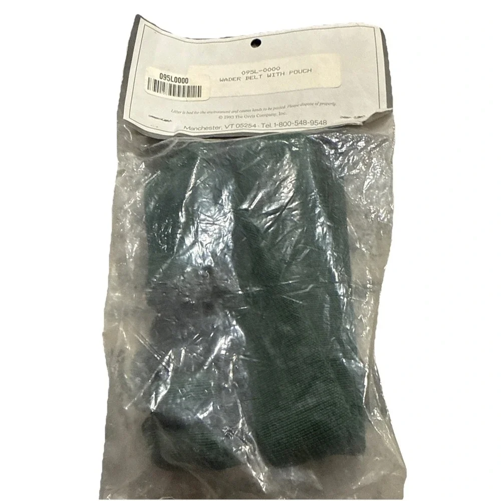 Orvis‎ Wader Belt With Pouch Green Canvas New Old Stock