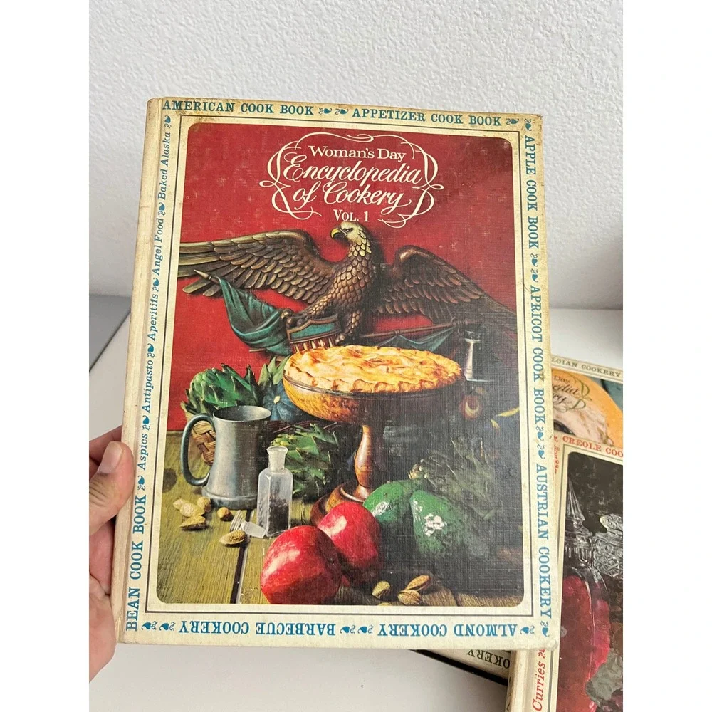 Vintage Womans Day Encyclopedia of Cookery Volumes 1‎ 2 4 Hardcover Cookbook Set