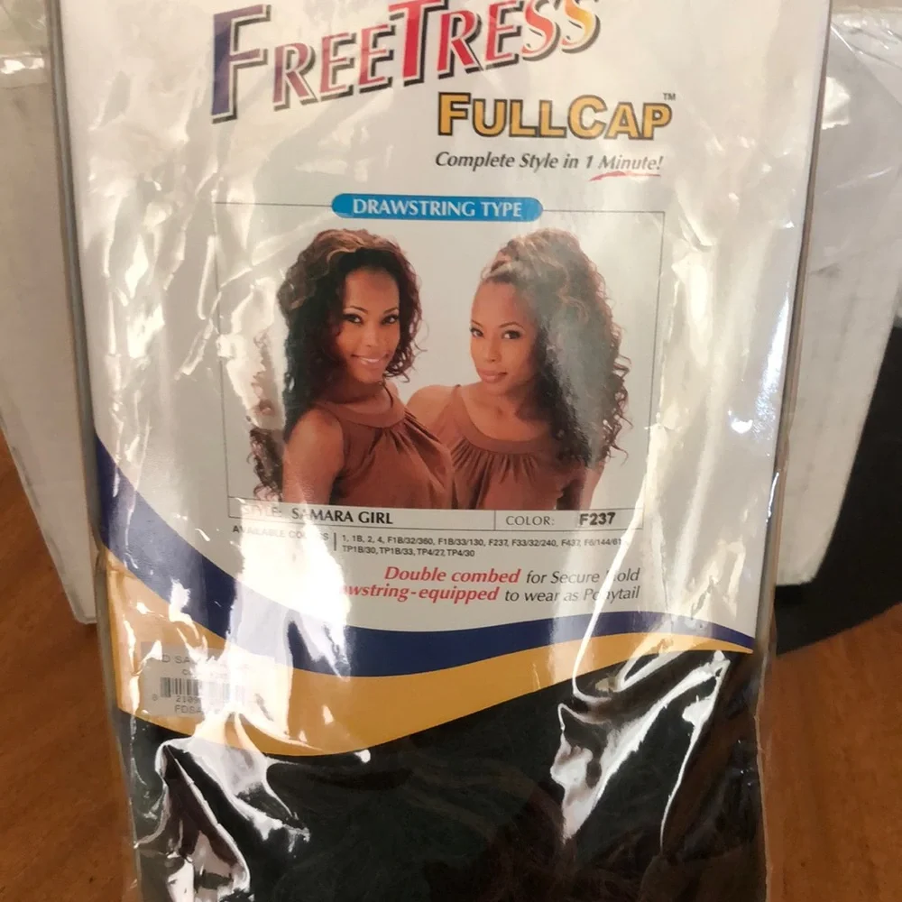 FreeTress Fullcap Drawstring Type Samara Girl Double combed for Secure Hold