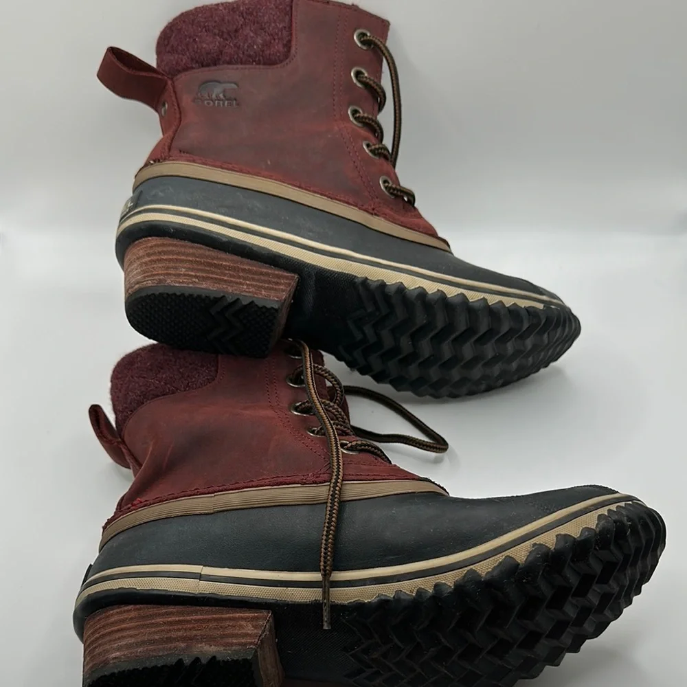 Sorel Sz 7 Slimpack II Lace Redwood Duck‎ Boot Waterproof Design