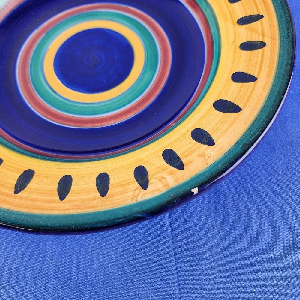 Pier 1 ITALIAN SWIRL Luncheon Salad‎ Plate Bowl 9 1/2