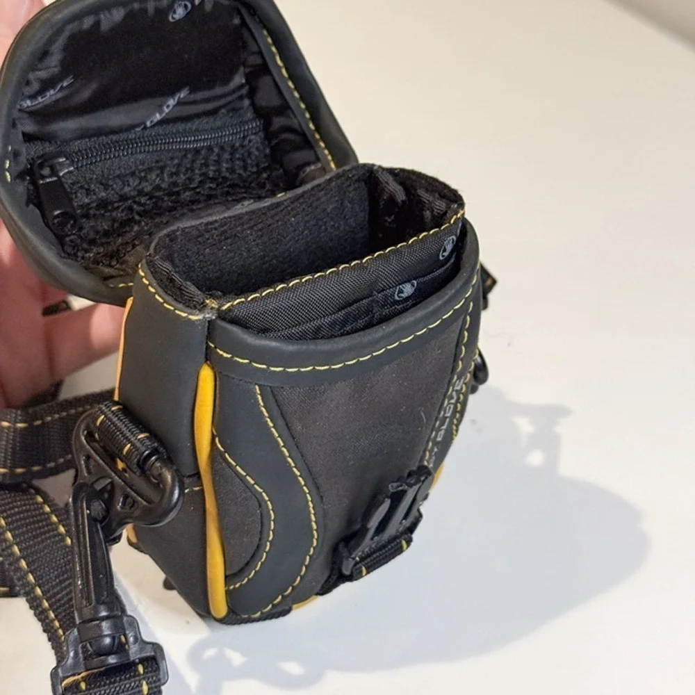 Body Glove Camera Pouch Case with Detachable Strap & 4 Pockets | Grey/Yellow