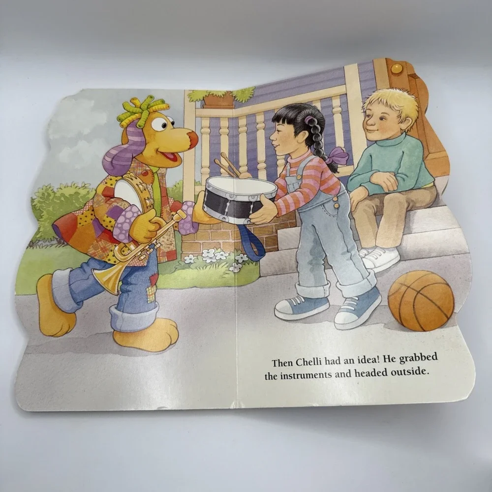 Vtg Chelli Can Share Sesame Street Golden Book Cartoon Network 1997 Rare