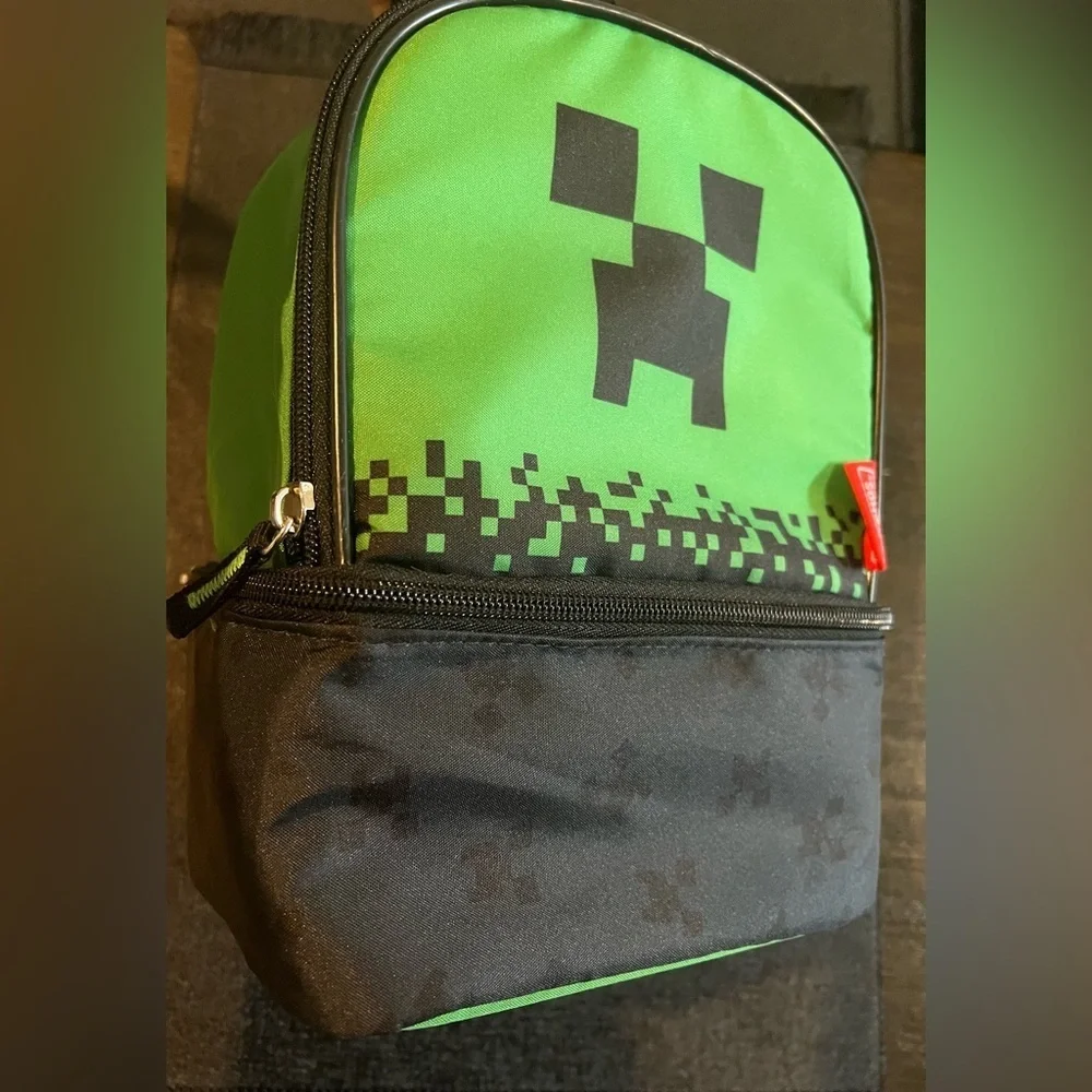 MINECRAFT Thermos Kids Insulated Dual Compartment Lunch Bag