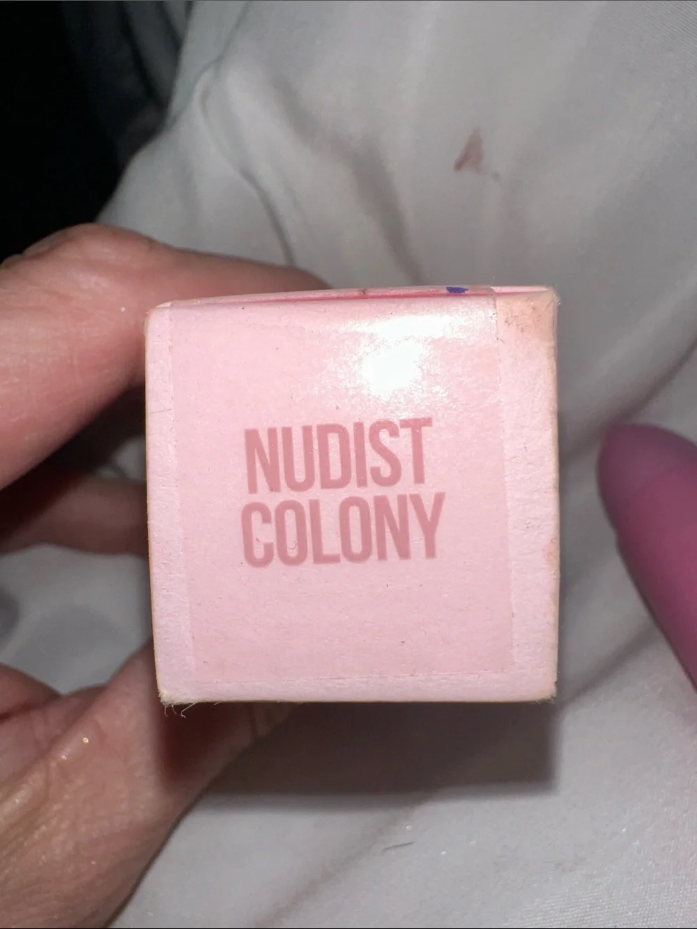 NIB Jeffree Star Pink Lipstick with Matching Pink Case nudest colony