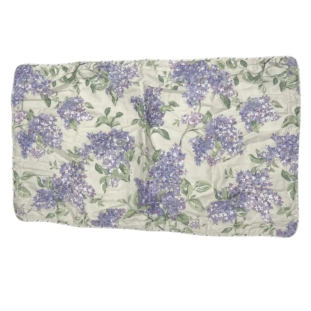 Ralph Lauren Cape‎ Elizabeth King Size Pillow Sham Lilac Purple Case Cotton