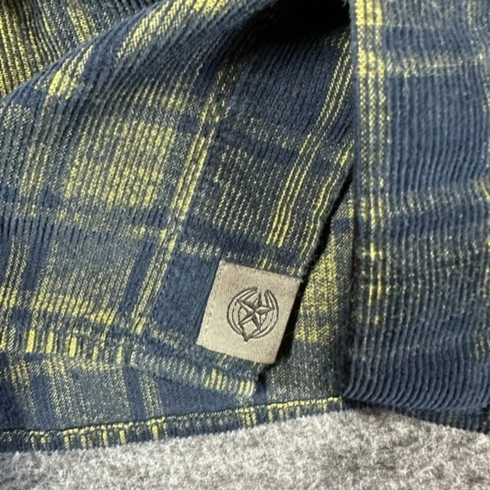 Banana Republic Untucked Slim Fit Corduroy Button Shirt Men Medium M Green Plaid