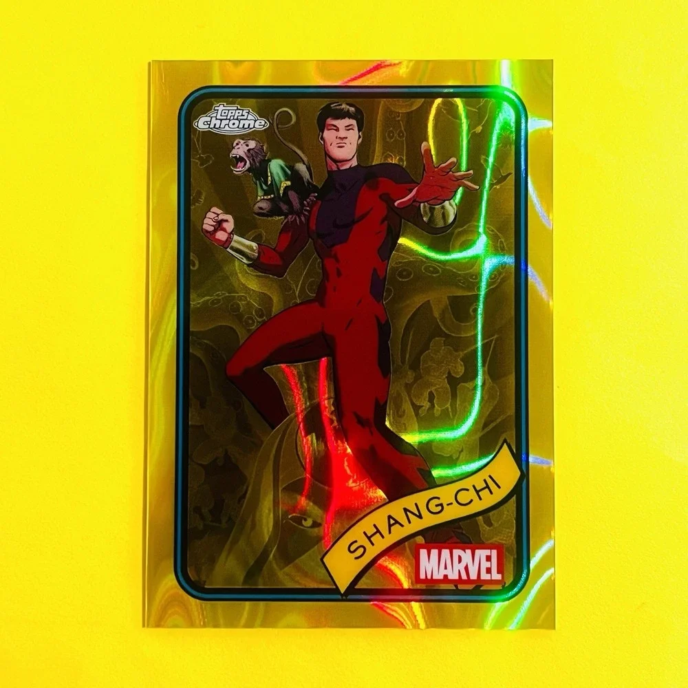 2025 Topps Chrome Marvel Shang-Chi‎ #159 Yellow Lava Refractor