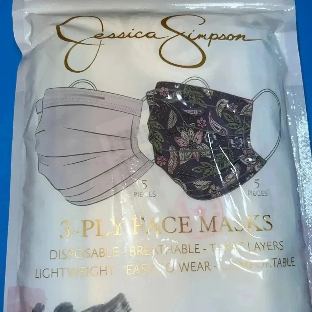 Jessica Simpson ladies face covers  mask‎ 10pck
