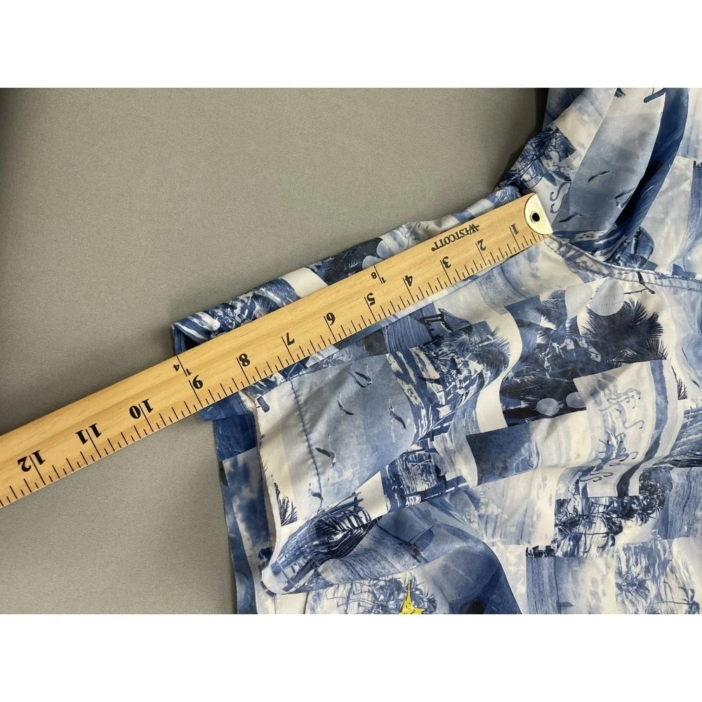 Tommy Bahama Men's‎ XXL Blue Tropical Scene Drawstring Swim Trunks
