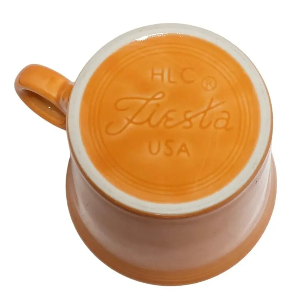 Fiestaware Fiesta Homer Laughlin Coffee Cup 10 Ounce Orange