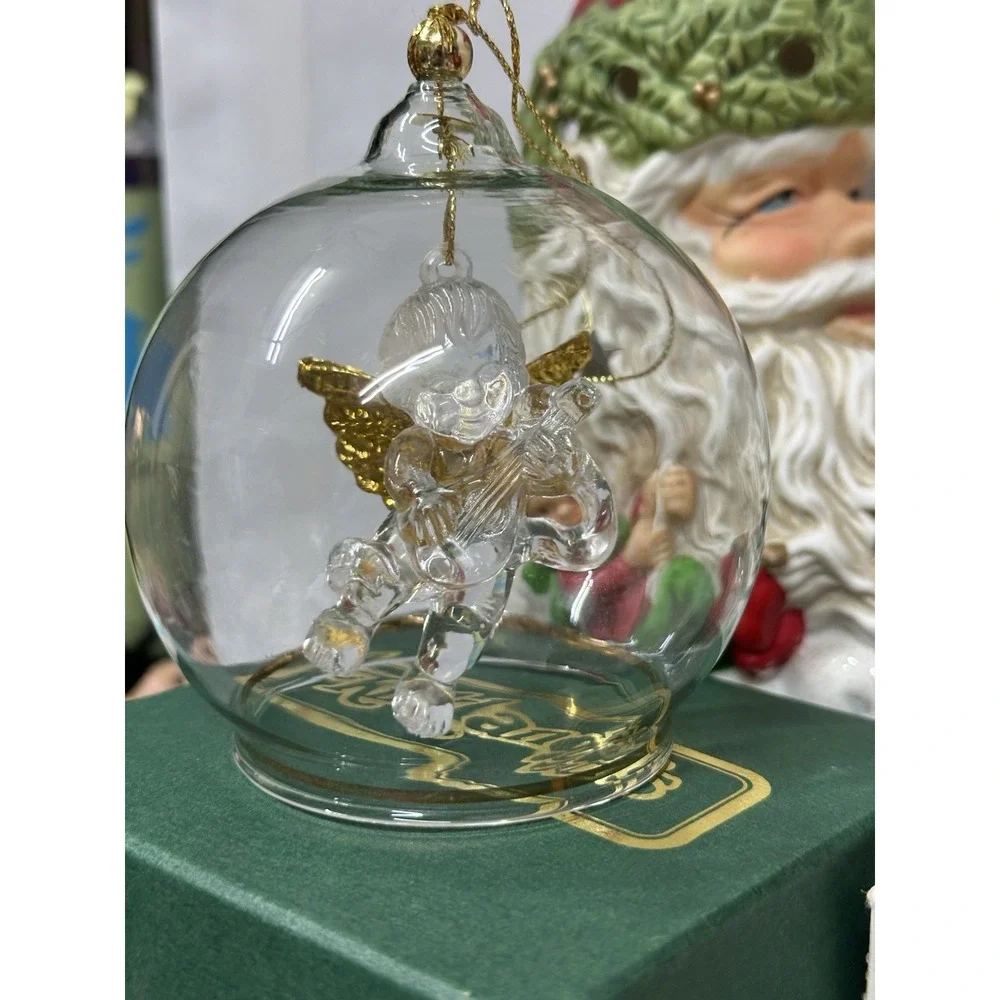 Christmas Ornaments Kirkland and Pier‎ One Lot of 4 In Boxes Used Vintage Mod