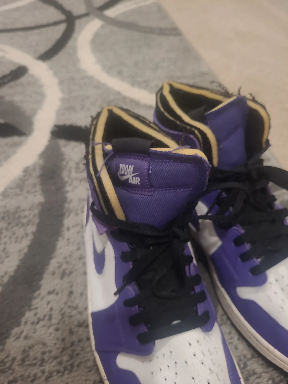 Air Jordan 1 High Zoom CMFT Basketball Crater Purple CT0978-501 US Men Size 11