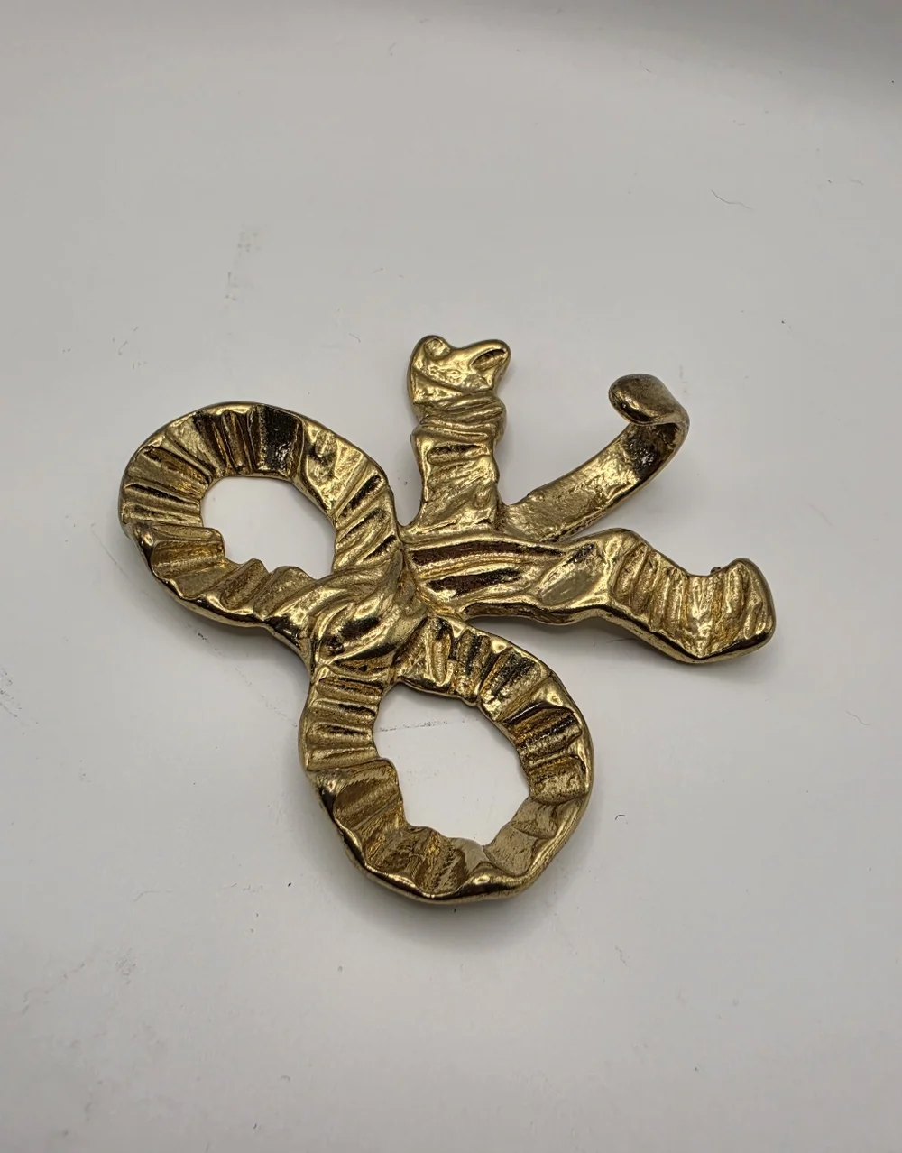 Gold Brass Bow-Knot Wall Hook‎ Coquette Cottagecore Decor Vintage Boho