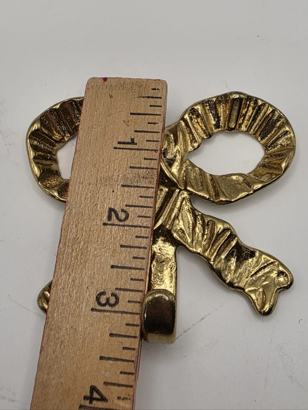 Gold Brass Bow-Knot Wall Hook‎ Coquette Cottagecore Decor Vintage Boho